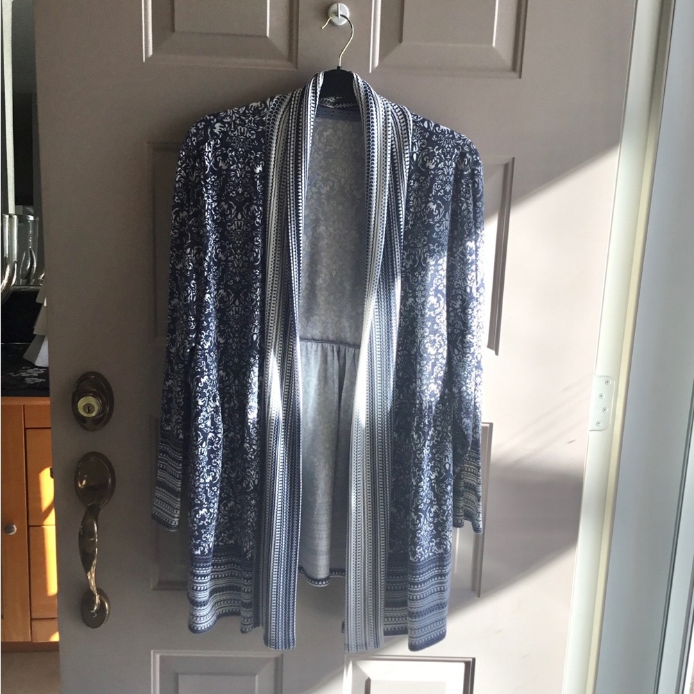 Women's Blue Patterned sweater